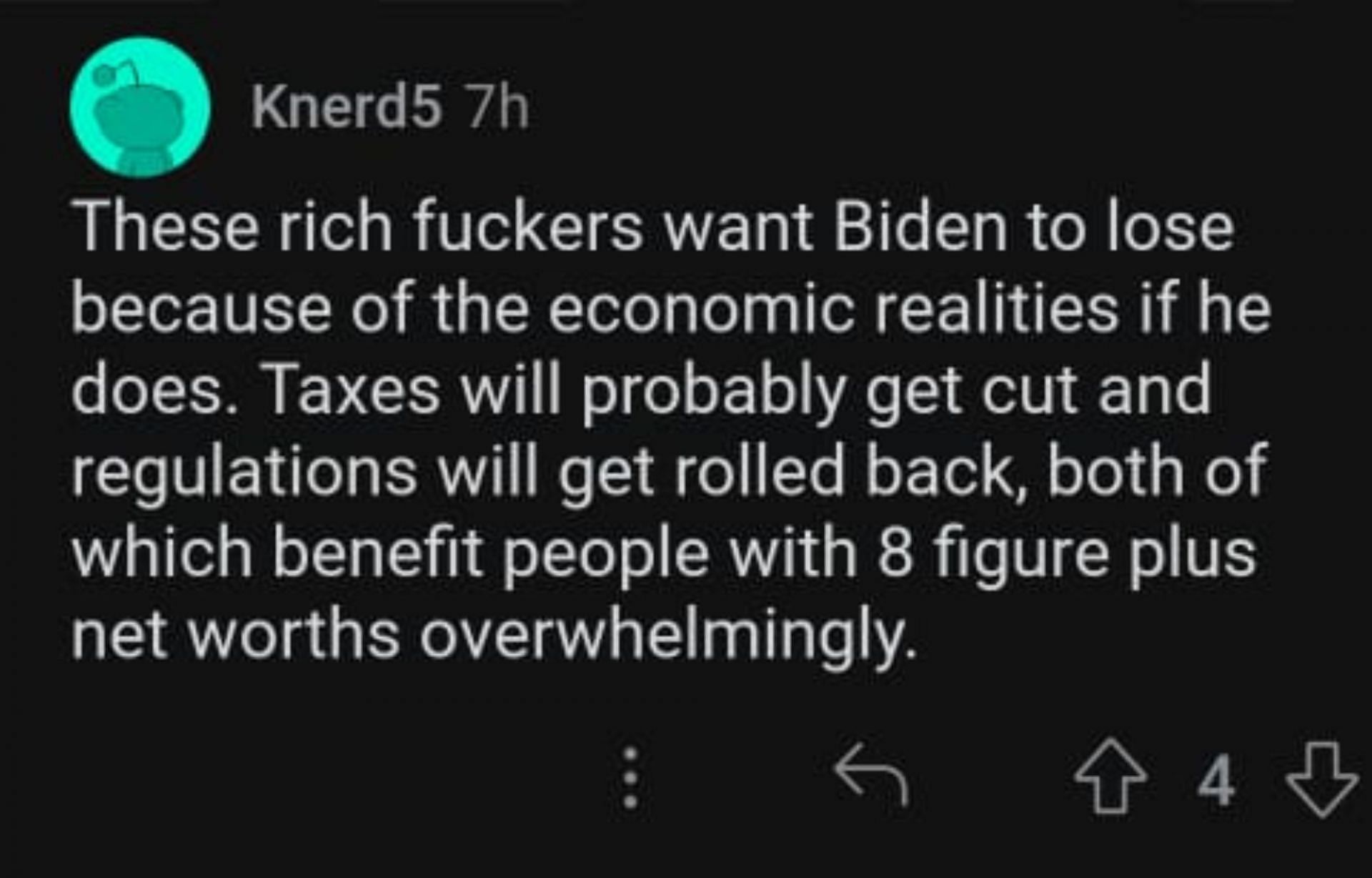 A fan sees that Buss' bid for US presidency will affect Joe Biden's campaign for re-election
